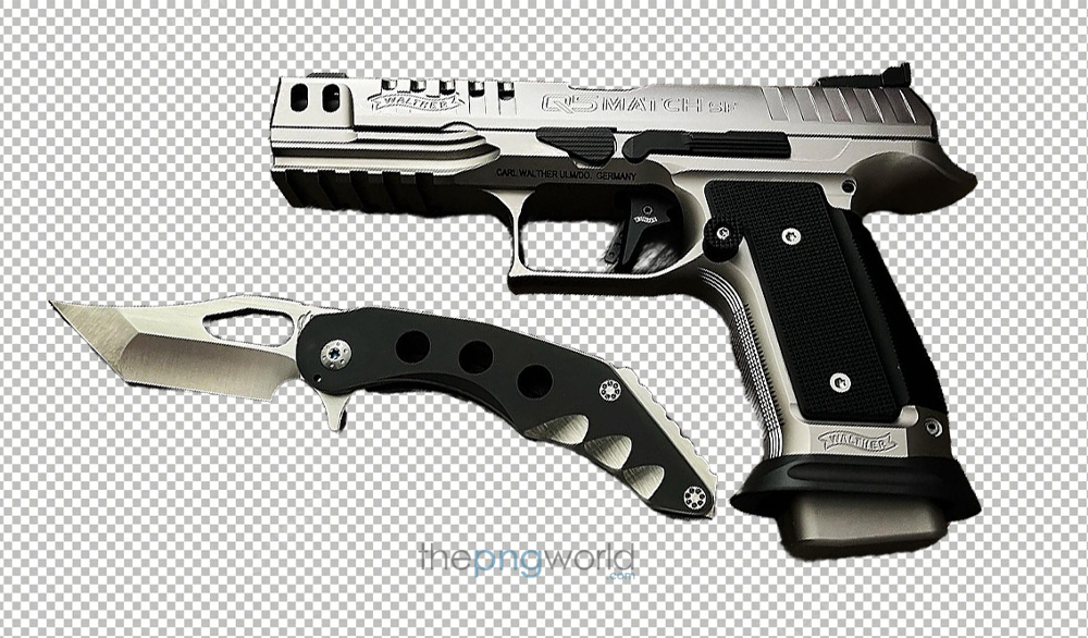 Gun Pistol with Knife PNG in HD with Transparent Background gun,png,hd,uzi,banner,toy,poster,war,fight,clipart,pistol